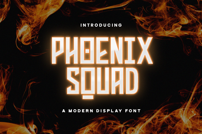 PHOENIX SQUAD Font poster