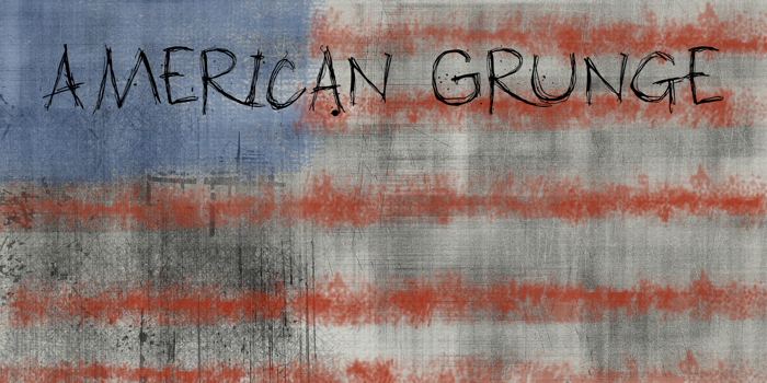 DK American Grunge Font poster