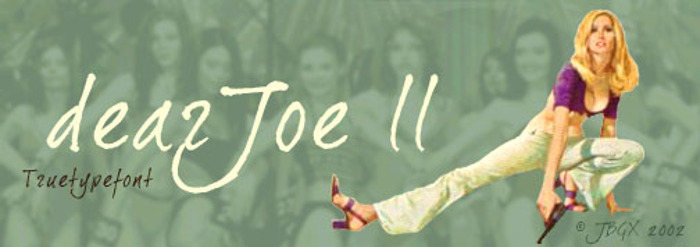 Dear Joe 2 Font poster