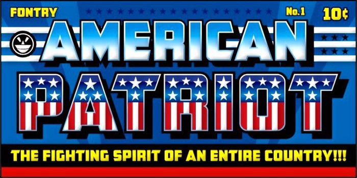 CFB1 American Patriot Font poster