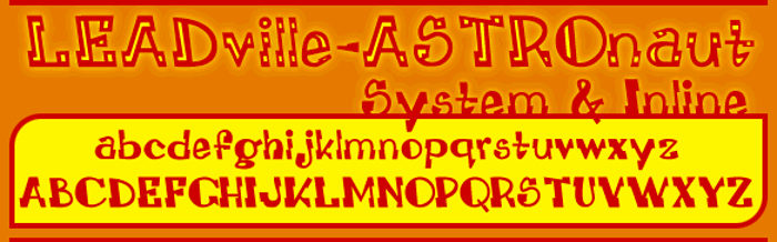LEADvilleASTROnaut Font poster