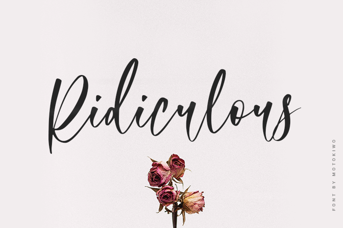 Ridiculous Font poster