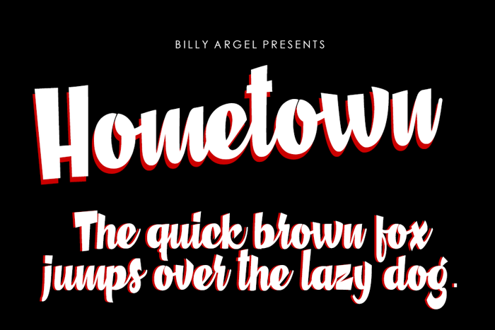 Hometown Font poster