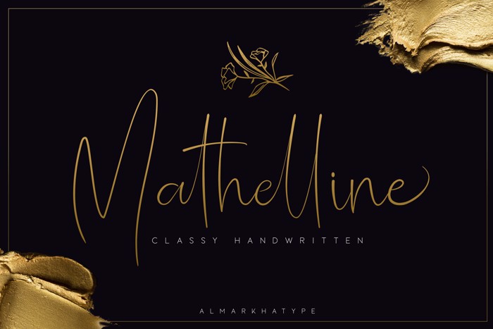 Mathelline Font poster