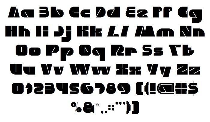 monster rock Font poster