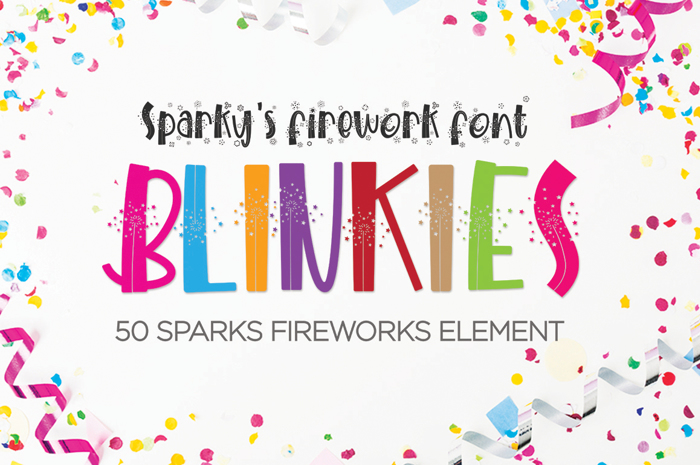 BLINKIES Font poster