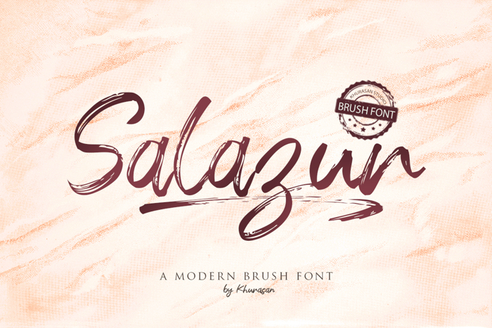Salazur Font poster