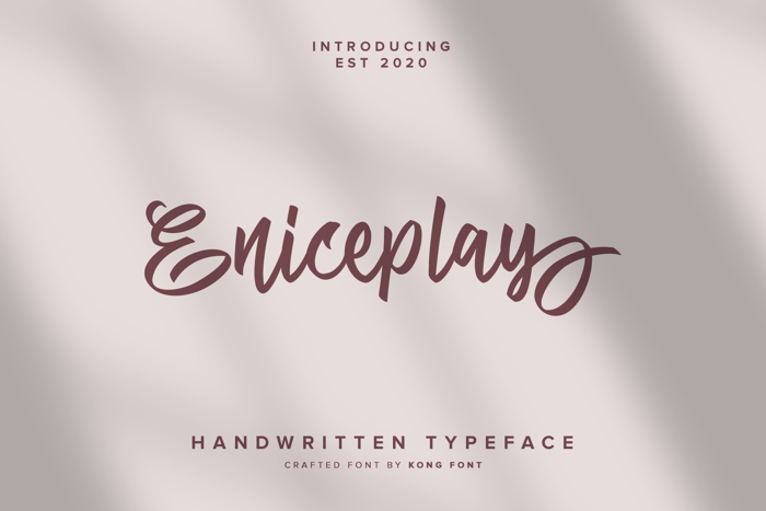 Eniceplay Font poster