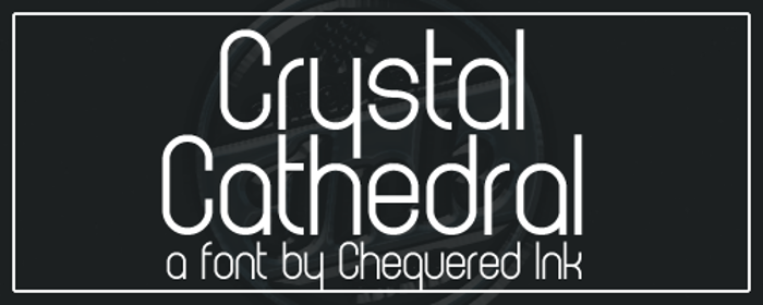 Crystal Cathedral Font poster