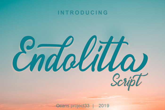 Endolitta Font poster