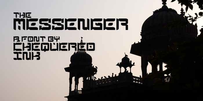 The Messenger Font poster