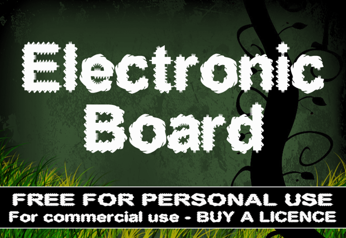 CF Electronic Board Font poster