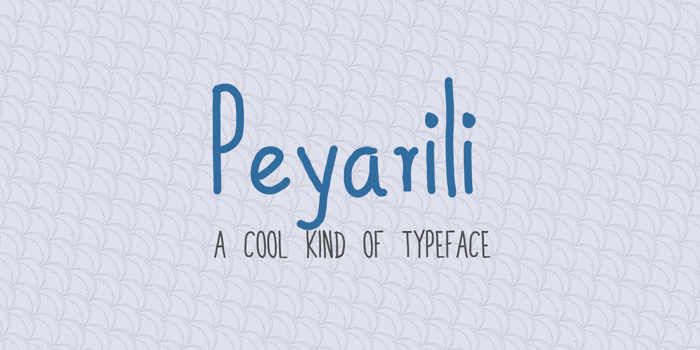 Peyarili Font poster