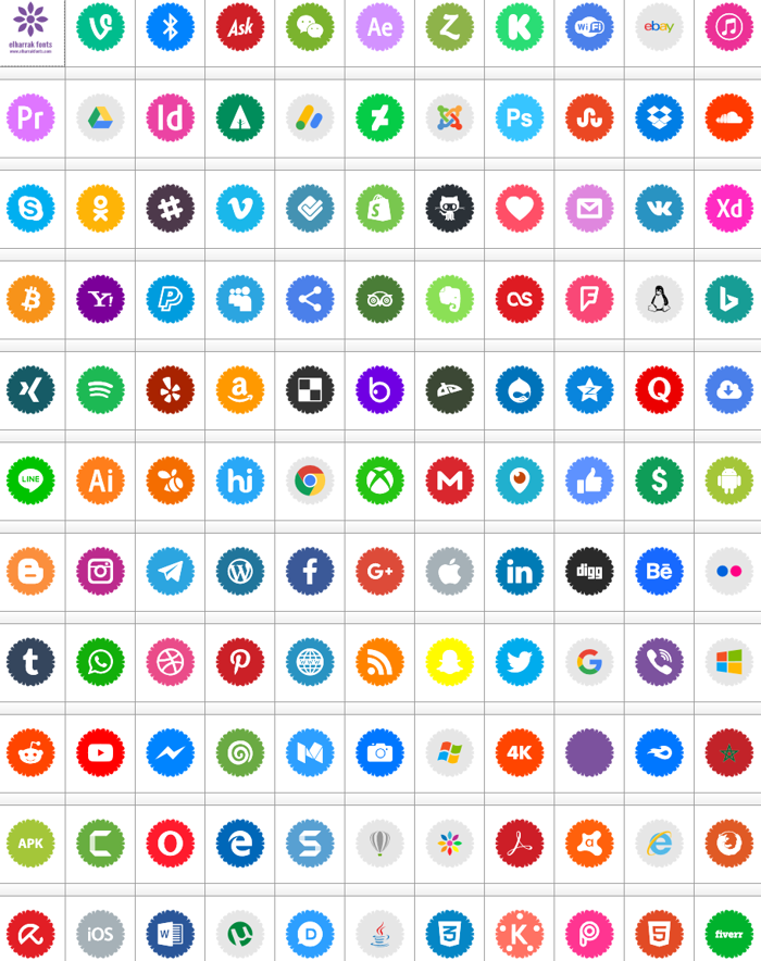 font 120 logos