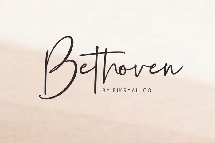 Bethoven Font poster
