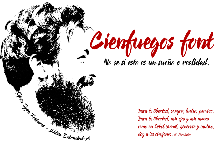Cienfuegos Font poster