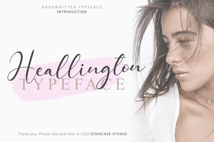 Heallington Font poster