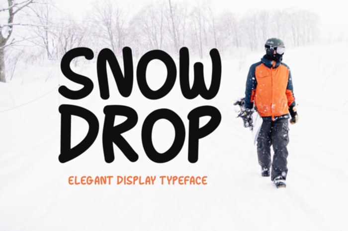 Snow Drop Font poster