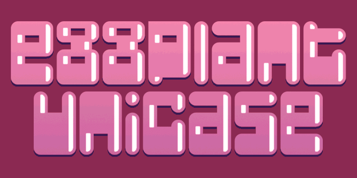 Eggplant Unicase Font poster