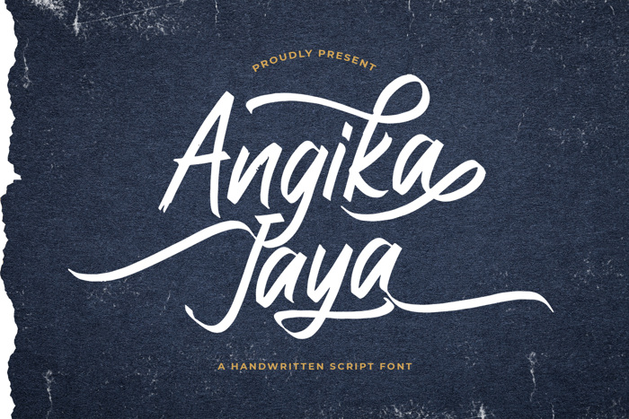 Angika Jaya Font poster