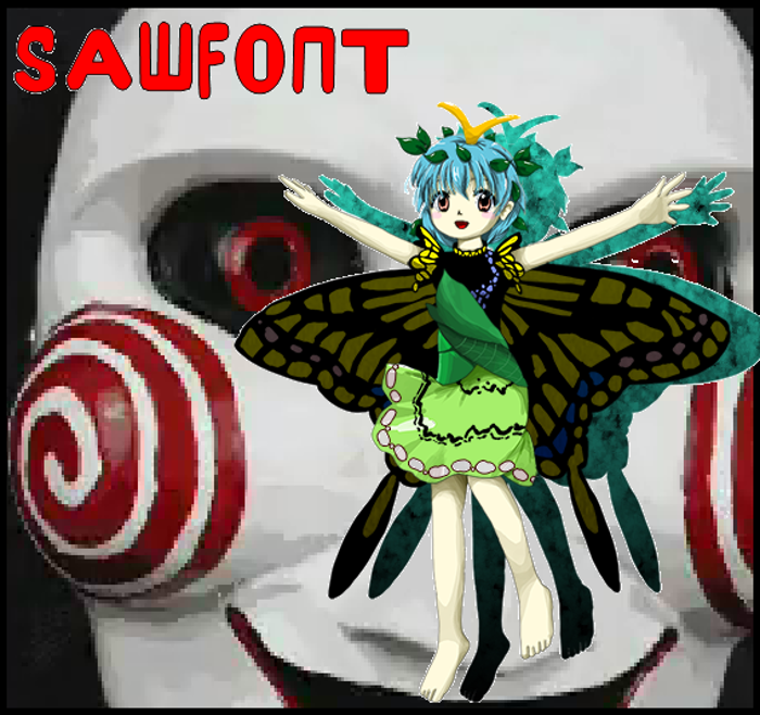 Sawfont Font poster
