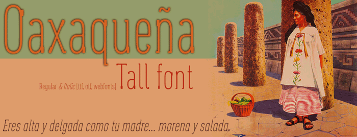 Oaxaqueña Tall Font poster