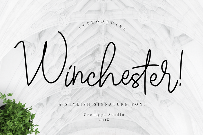 Winchester Font poster