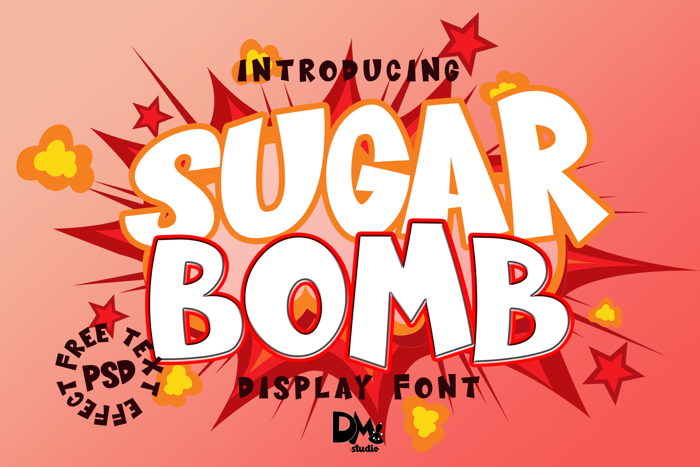 Sugar Bomb Font poster