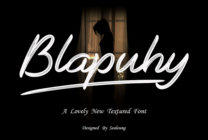 Blapuhy Font poster