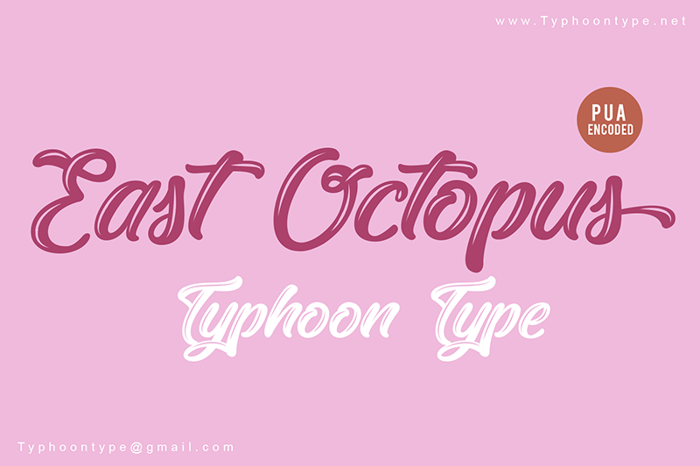 East Octopus Font poster