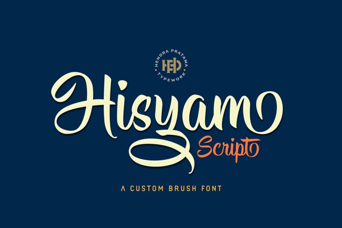 Hisyam Script Font poster