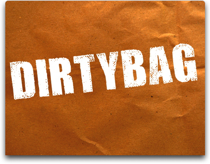 DIRTYBAG Font poster