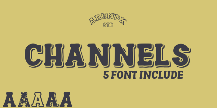 Channels Font poster
