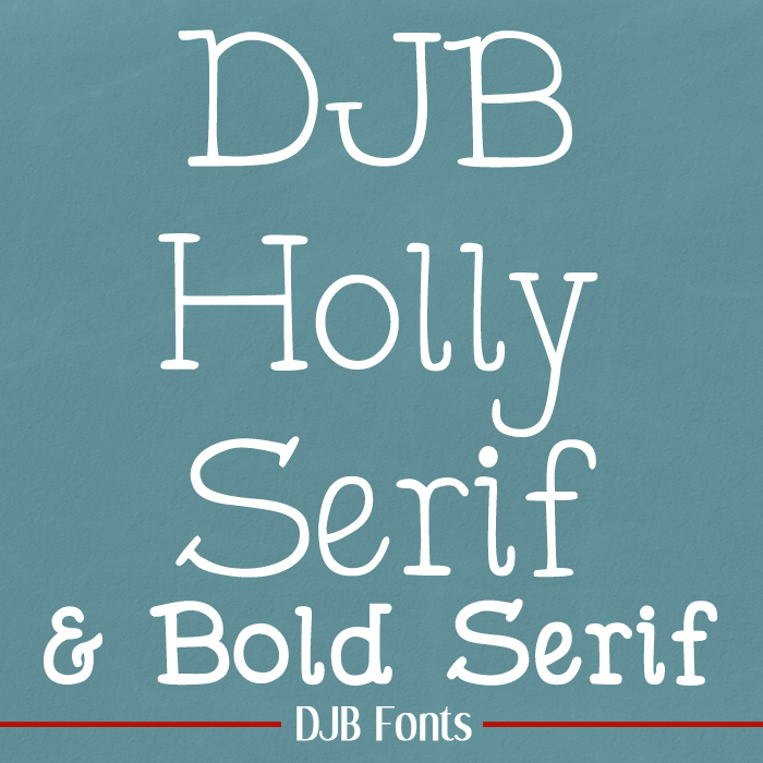 DJB Holly Serif Font poster