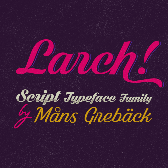 White Larch Font poster