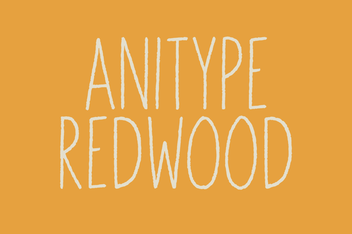 Anitype Redwood1 Font poster