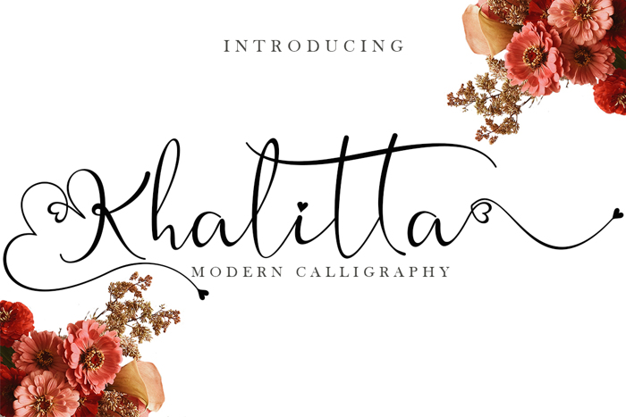 Khalitta Font poster