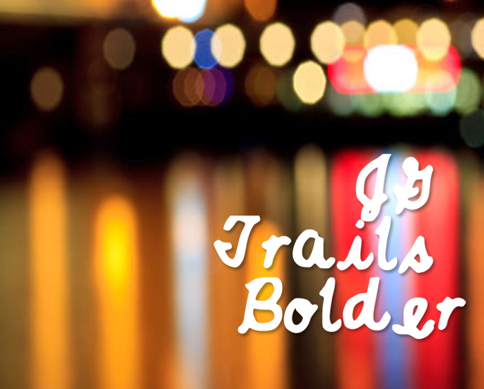 JGTrailsBolder Font poster