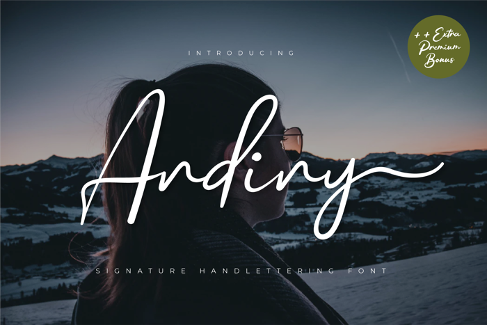 Andiny Font poster