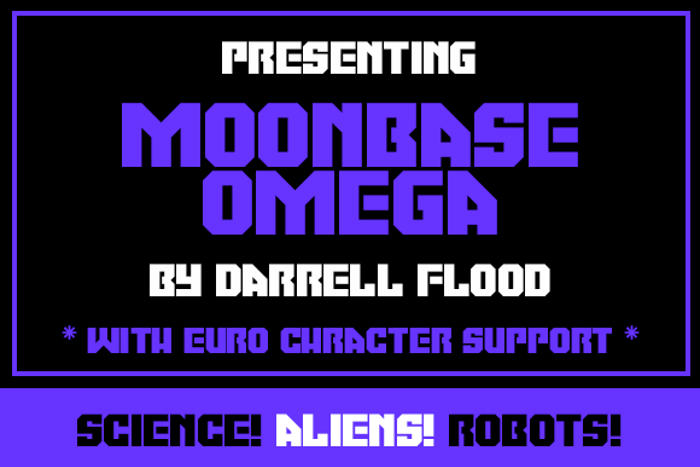 Moonbase Omega Font poster