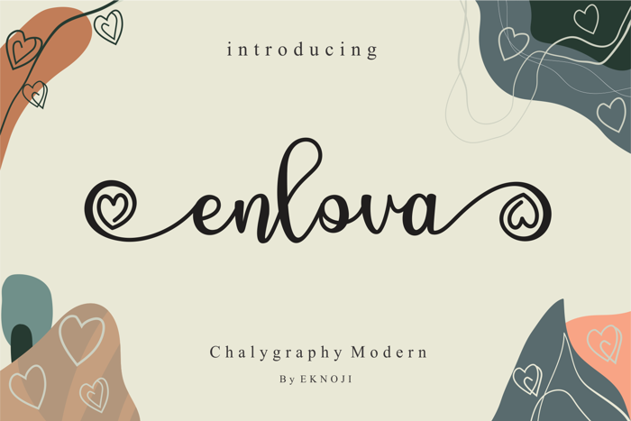 Enlova Font poster