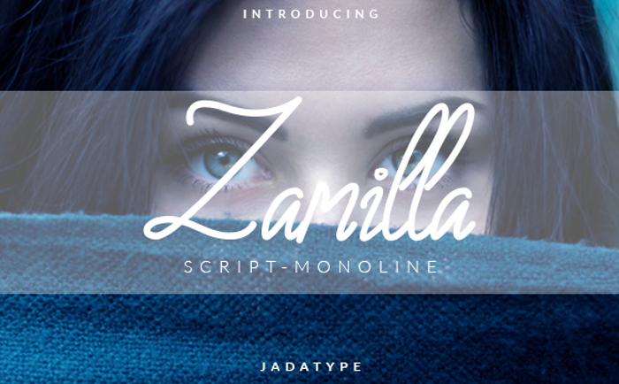 Zamilla Font poster