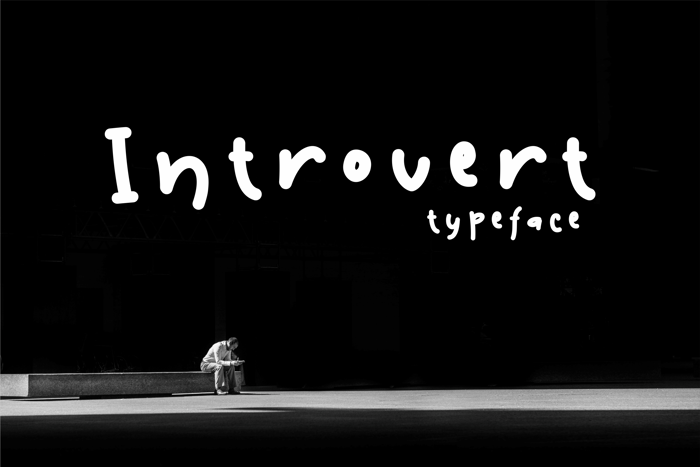 Introvert Font poster