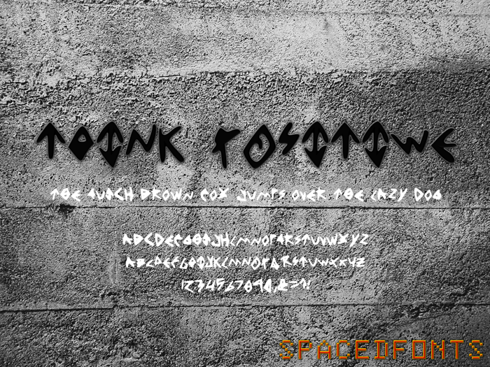 ThinkPositive Font poster