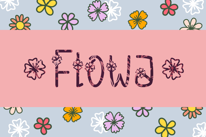 Flowa Font poster
