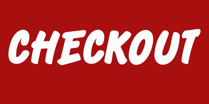 DK Checkout Font poster