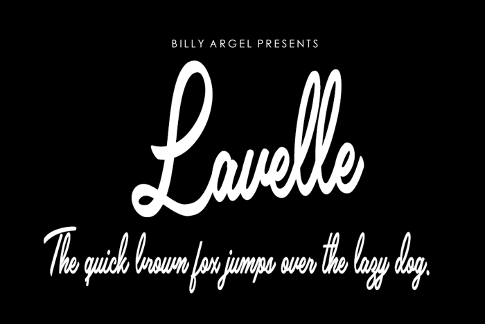 Lavelle Font poster