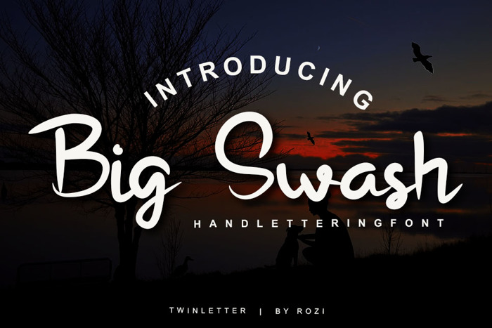 Bigswash Font poster