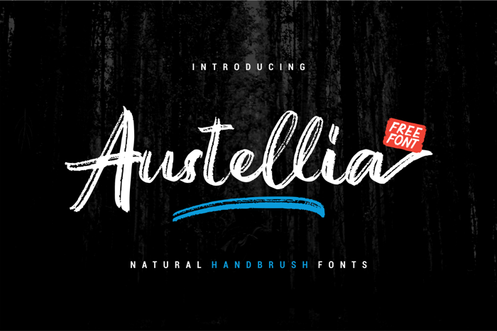 Austellia Font poster