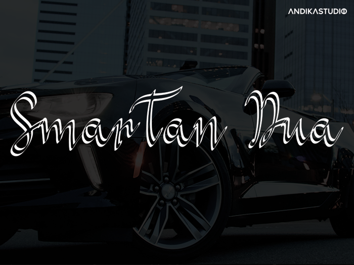 SmarTan Dua Font poster